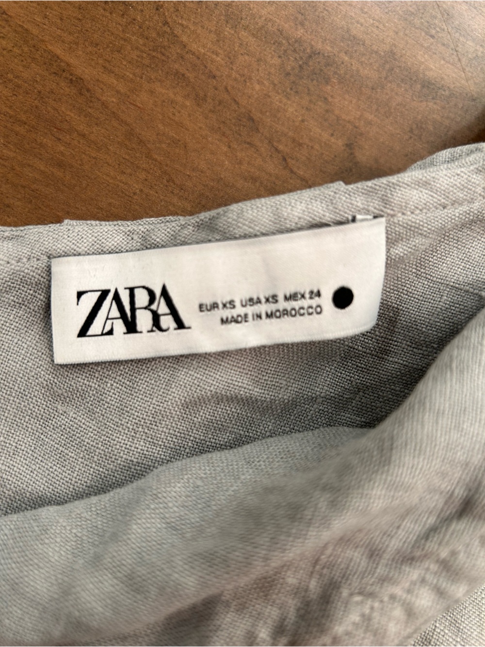 Zara Light Gray One-Shoulder Ruffle Camisole - Picture 3 of 5